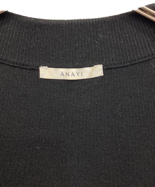 ANAYI（アナイ）ANAYI (アナイ) スーパーメリノジップブルゾン ブラック サイズ:38の古着・服飾アイテム