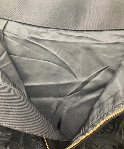 ANAYI（アナイ）ANAYI (アナイ) フェザーカットジャガードフレアスカート ブラック サイズ:38の古着・服飾アイテム