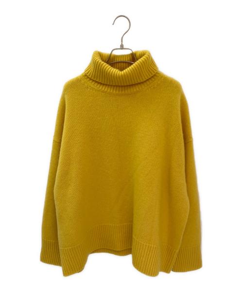 ebure（エブール）ebure (エブール) Ron Herman (ロンハーマン) Low Gauge Cashmere Turtle Neck Pullover イエロー サイズ:Freeの古着・服飾アイテム