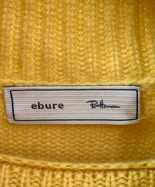 ebure（エブール）ebure (エブール) Ron Herman (ロンハーマン) Low Gauge Cashmere Turtle Neck Pullover イエロー サイズ:Freeの古着・服飾アイテム