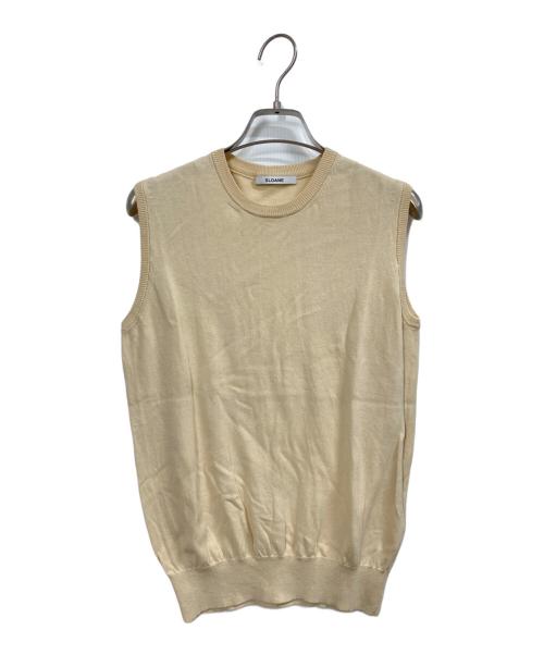 SLOANE（スローン）SLOANE (スローン) 14G天竺 コットン ノースリーブクルーネック ベージュ サイズ:2の古着・服飾アイテム
