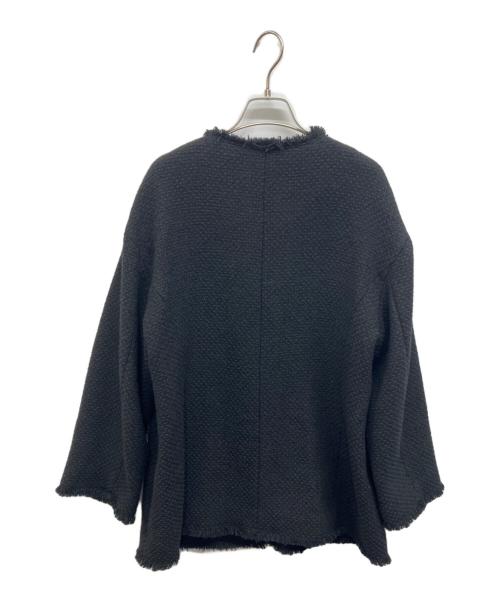 journal standard L'essage（ジャーナルスタンダード レサージュ）journal standard L'essage (ジャーナルスタンダード レサージュ) GIOLICAツイード BIGジャケット ブラック サイズ:Freeの古着・服飾アイテム