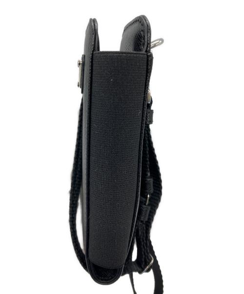 PRADA（プラダ）PRADA (プラダ) SAFFIANO TRIANGショルダーポーチ ネロ1 サイズ:下記参照の古着・服飾アイテム