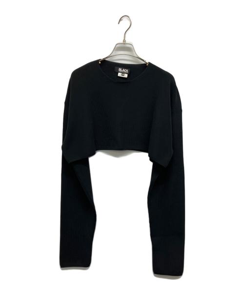 BLACK COMME des GARCONS（ブラックコムデギャルソン）BLACK COMME des GARCONS (ブラックコムデギャルソン) クロップドニット ブラック サイズ:Sの古着・服飾アイテム