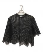BLACK COMME des GARCONSブラックコムデギャルソン）の古着「メッシュカットソー」｜ブラック