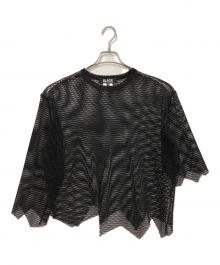 BLACK COMME des GARCONS（ブラックコムデギャルソン）の古着「メッシュカットソー」｜ブラック