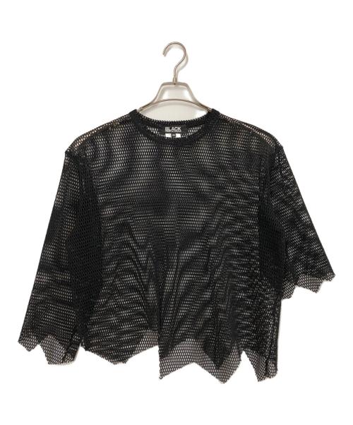 BLACK COMME des GARCONS（ブラックコムデギャルソン）BLACK COMME des GARCONS (ブラックコムデギャルソン) メッシュカットソー ブラック サイズ:XSの古着・服飾アイテム