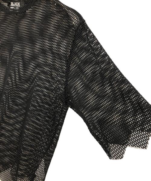 BLACK COMME des GARCONS（ブラックコムデギャルソン）BLACK COMME des GARCONS (ブラックコムデギャルソン) メッシュカットソー ブラック サイズ:XSの古着・服飾アイテム