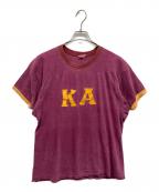SOUTHERN ATHLETICサザーン アスレチック）の古着「SOUTHERN ATHLETIC フットボールTシャツ」｜エンジ