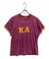 SOUTHERN ATHLETIC（サザーン アスレチック）の古着「SOUTHERN ATHLETIC フットボールTシャツ」｜エンジ