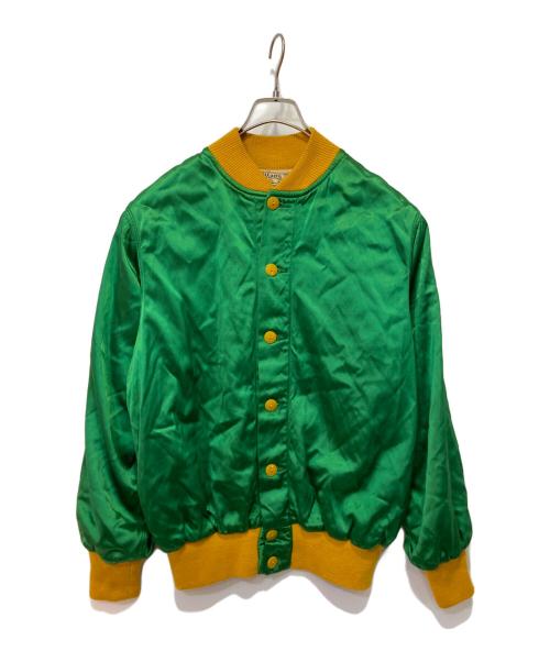 Wilson（ウィルソン）Wilson (ウィルソン) サテンボタンスタジャン グリーン サイズ:40の古着・服飾アイテム