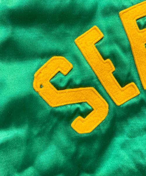 Wilson（ウィルソン）Wilson (ウィルソン) サテンボタンスタジャン グリーン サイズ:40の古着・服飾アイテム