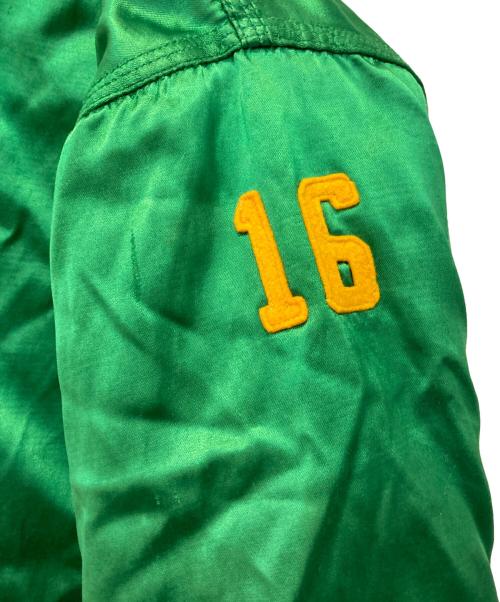 Wilson（ウィルソン）Wilson (ウィルソン) サテンボタンスタジャン グリーン サイズ:40の古着・服飾アイテム