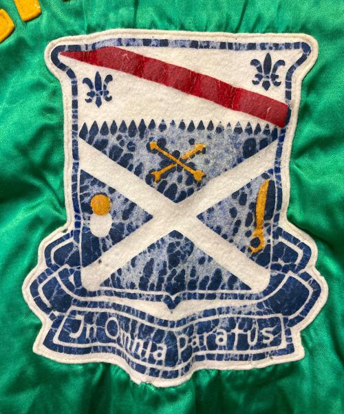 Wilson（ウィルソン）Wilson (ウィルソン) サテンボタンスタジャン グリーン サイズ:40の古着・服飾アイテム