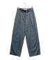 SAYAKA DAVIS（サヤカ デイヴィス）の古着「BELTED CROPPED PANTS」｜ブルー