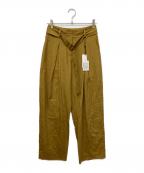 SAYAKA DAVISサヤカ デイヴィス）の古着「BELTED CROPPED PANTS」｜キャメル