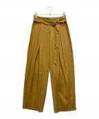 SAYAKA DAVISサヤカ デイヴィス）の古着「BELTED CROPPED PANTS」｜キャメル