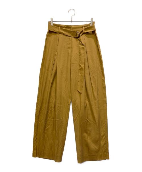 SAYAKA DAVIS（サヤカ デイヴィス）SAYAKA DAVIS (サヤカ デイヴィス) BELTED CROPPED PANTS キャメル サイズ:４ 未使用品の古着・服飾アイテム