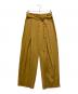 SAYAKA DAVIS（サヤカ デイヴィス）の古着「BELTED CROPPED PANTS」｜キャメル