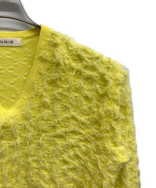 LOUNIE（ルーニー）LOUNIE (ルーニー) カットジャカードニットプルオーバー イエロー サイズ:Freeの古着・服飾アイテム