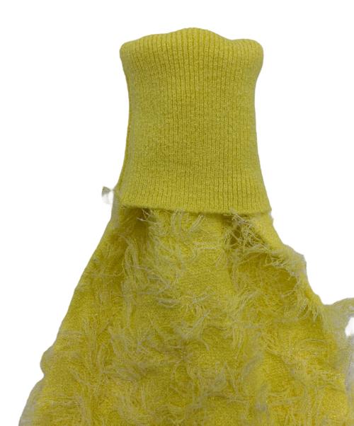LOUNIE（ルーニー）LOUNIE (ルーニー) カットジャカードニットプルオーバー イエロー サイズ:Freeの古着・服飾アイテム