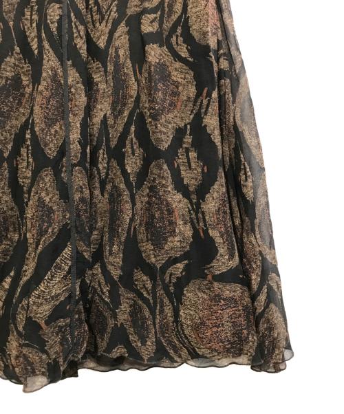 Jean Paul GAULTIER（ジャンポールゴルチェ）Jean Paul GAULTIER (ジャンポールゴルチェ) シルクノースリーブワンピース ブラック サイズ:40の古着・服飾アイテム