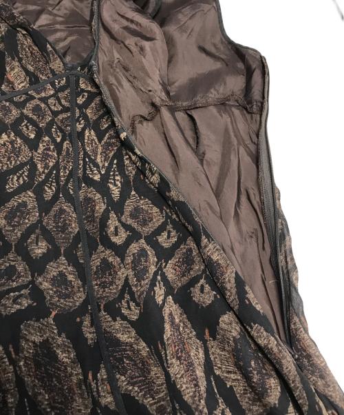 Jean Paul GAULTIER（ジャンポールゴルチェ）Jean Paul GAULTIER (ジャンポールゴルチェ) シルクノースリーブワンピース ブラック サイズ:40の古着・服飾アイテム