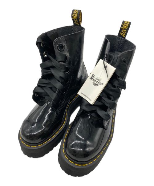 Dr.Martens（ドクターマーチン）Dr.Martens (ドクターマーチン) MOLLY PATENT 6ホールブーツ ブラック サイズ:UK5の古着・服飾アイテム