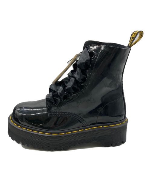 Dr.Martens（ドクターマーチン）Dr.Martens (ドクターマーチン) MOLLY PATENT 6ホールブーツ ブラック サイズ:UK5の古着・服飾アイテム