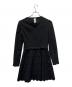 RED VALENTINO (レッドヴァレンティノ) スカラップワンピース ブラック サイズ:38：8000円