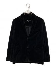 CIRCOLO 1901（チルコロ1901）の古着「ベロアテーラードジャケット」｜ブラック