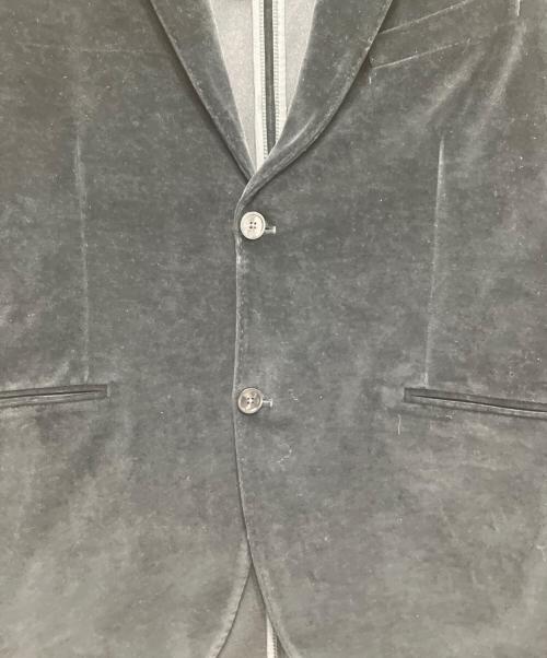 CIRCOLO 1901（チルコロ1901）Circolo 1901 (チルコロ1901) ベロアテーラードジャケット ブラック サイズ:46の古着・服飾アイテム