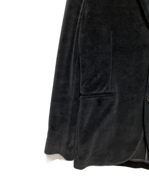 CIRCOLO 1901（チルコロ1901）Circolo 1901 (チルコロ1901) ベロアテーラードジャケット ブラック サイズ:46の古着・服飾アイテム