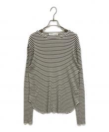 L'appartement（アパルトモン）の古着「BORDER RIB LONGSLEEVE T-SHIRT」｜ホワイト