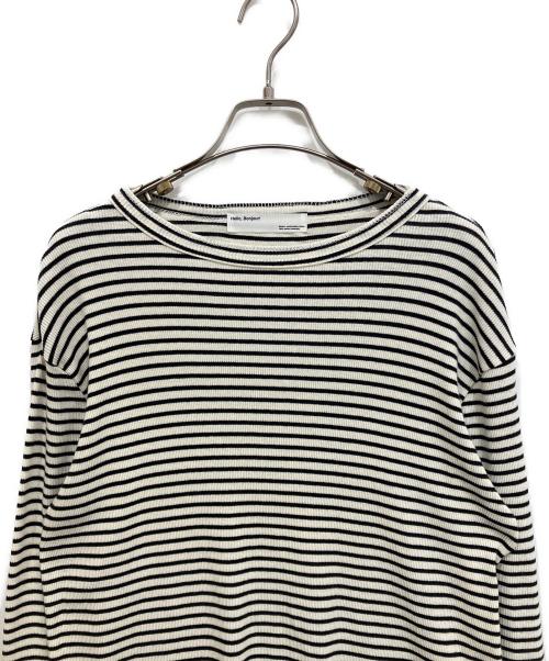 L'appartement（アパルトモン）L'appartement (アパルトモン) BORDER RIB LONGSLEEVE T-SHIRT ホワイト サイズ:freeの古着・服飾アイテム