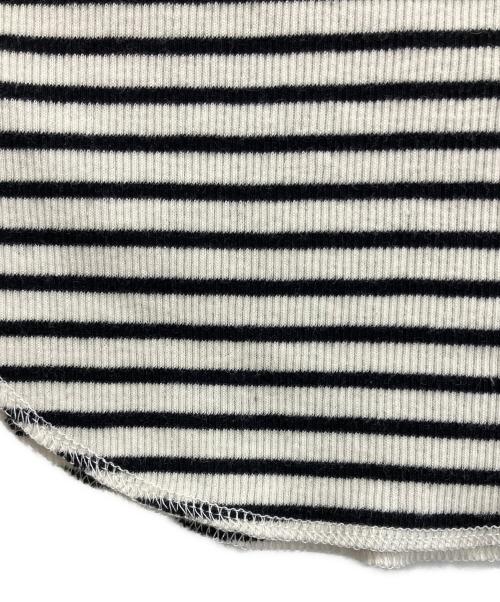 L'appartement（アパルトモン）L'appartement (アパルトモン) BORDER RIB LONGSLEEVE T-SHIRT ホワイト サイズ:freeの古着・服飾アイテム