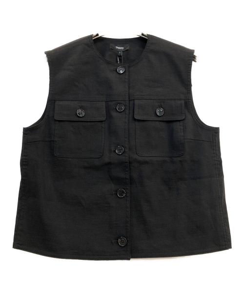 theory（セオリー）theory (セオリー) トラッカーベスト ブラック サイズ:2 未使用品の古着・服飾アイテム