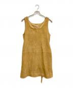 BACCAバッカ）の古着「ゴートスエードタンクトップチュニック」｜ベージュ