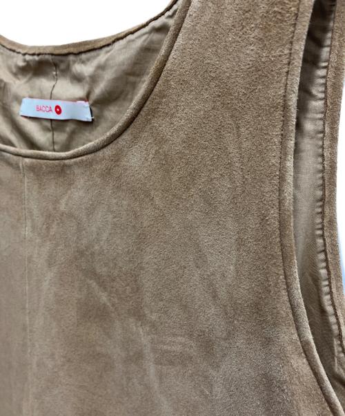BACCA（バッカ）BACCA (バッカ) ゴートスエードタンクトップチュニック ベージュ サイズ:36の古着・服飾アイテム