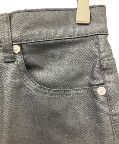 ok.soon（オクスン）ok.soon (オクスン) PICCADILLY (ピカデリー) COATING DENIM MIDDLE SKIRT ブラック サイズ:2の古着・服飾アイテム