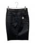 ok.soon (オクスン) PICCADILLY (ピカデリー) COATING DENIM MIDDLE SKIRT ブラック サイズ:2：10000円