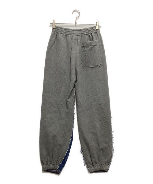 MM6 Maison Margiela（エムエムシックスメゾンマルジェラ）MM6 Maison Margiela (エムエムシックスメゾンマルジェラ) Sweat docking denim pants(スウェットドッキングデニムパンツ) インディゴ サイズ:36の古着・服飾アイテム