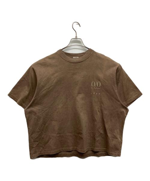 neru design works（ネルデザインワークス）neru design works (ネルデザインワークス) LOST (ロスト) 半袖Tシャツ ブラウン サイズ:Mの古着・服飾アイテム
