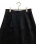 中古・古着 EPOCA (エポカ) モールスキンニット Aラインスカート ブラック サイズ:40：5000円