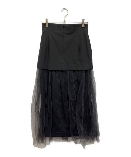 Whim Gazette（ウィムガゼット）Whim Gazette (ウィムガゼット) チュールキリカエスカート ブラック サイズ:36の古着・服飾アイテム