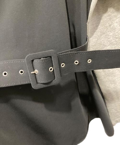 MM6 Maison Margiela（エムエムシックスメゾンマルジェラ）MM6 Maison Margiela (エムエムシックスメゾンマルジェラ) スウェット切替トップス グレー×ブラック サイズ:Sの古着・服飾アイテム