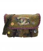 CHANELシャネル）の古着「15C Graffiti On The Pavement サッチェル バッグ A92790」｜オリーブ