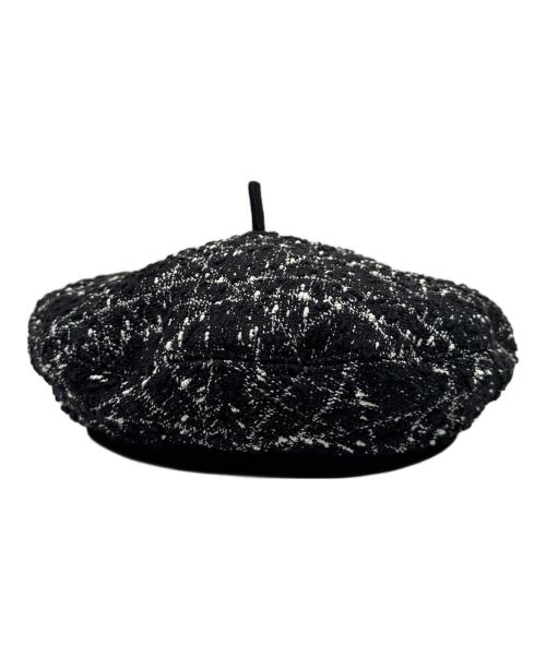 Christian Dior（クリスチャン ディオール）Christian Dior (クリスチャン ディオール) Tweed beret/ツイードベレー帽 サイズ:FREEの古着・服飾アイテム