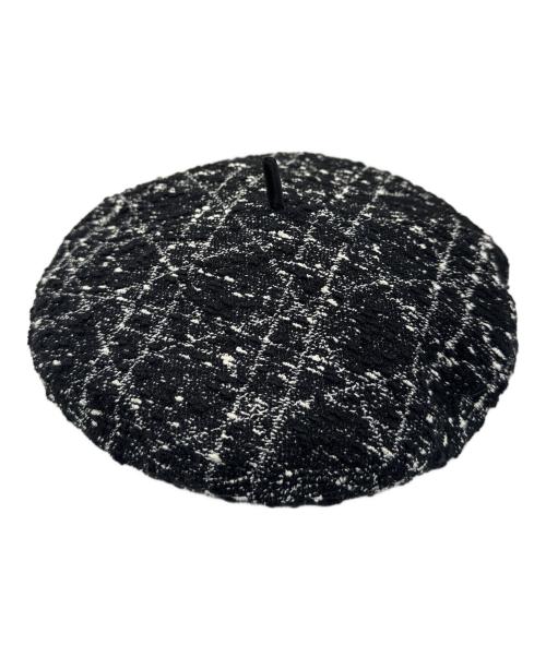Christian Dior（クリスチャン ディオール）Christian Dior (クリスチャン ディオール) Tweed beret/ツイードベレー帽 サイズ:FREEの古着・服飾アイテム
