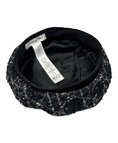 Christian Dior（クリスチャン ディオール）Christian Dior (クリスチャン ディオール) Tweed beret/ツイードベレー帽 サイズ:FREEの古着・服飾アイテム